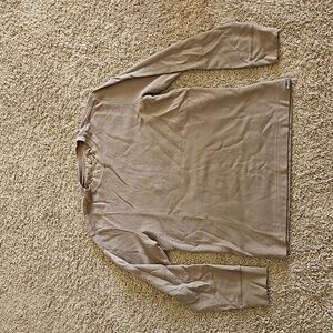 Eddie Bauer long sleeve shirt, brown, size S